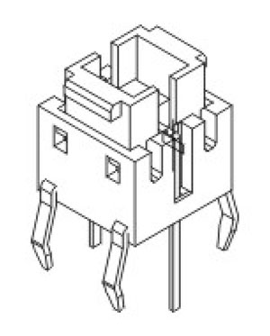 帶燈輕觸開關R597結(jié)構(gòu)圖